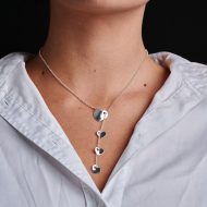 lantisor argint inima femei