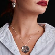 Set bijuterii dama - cercei din argint si lantisor din argint