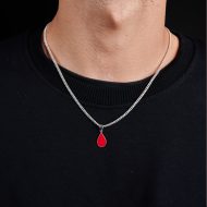 lantisor argint - pandantiv argint strop de sange